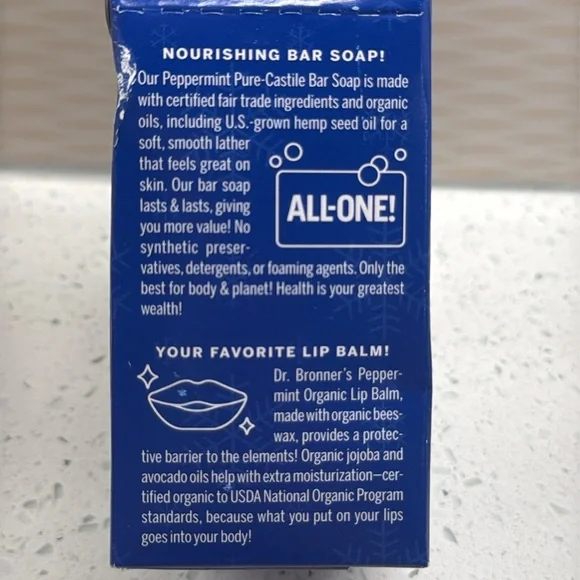🎈Dr. Bronner’s Joy! Peppermint Essentials Gift Set, Organic, New, Sealed - Picture 4 of 4